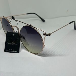 Giselle Round Double Bridge Sunglasses UV400